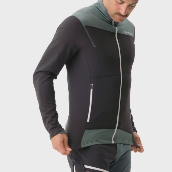 Ortovox fleece light jacket m black raven store